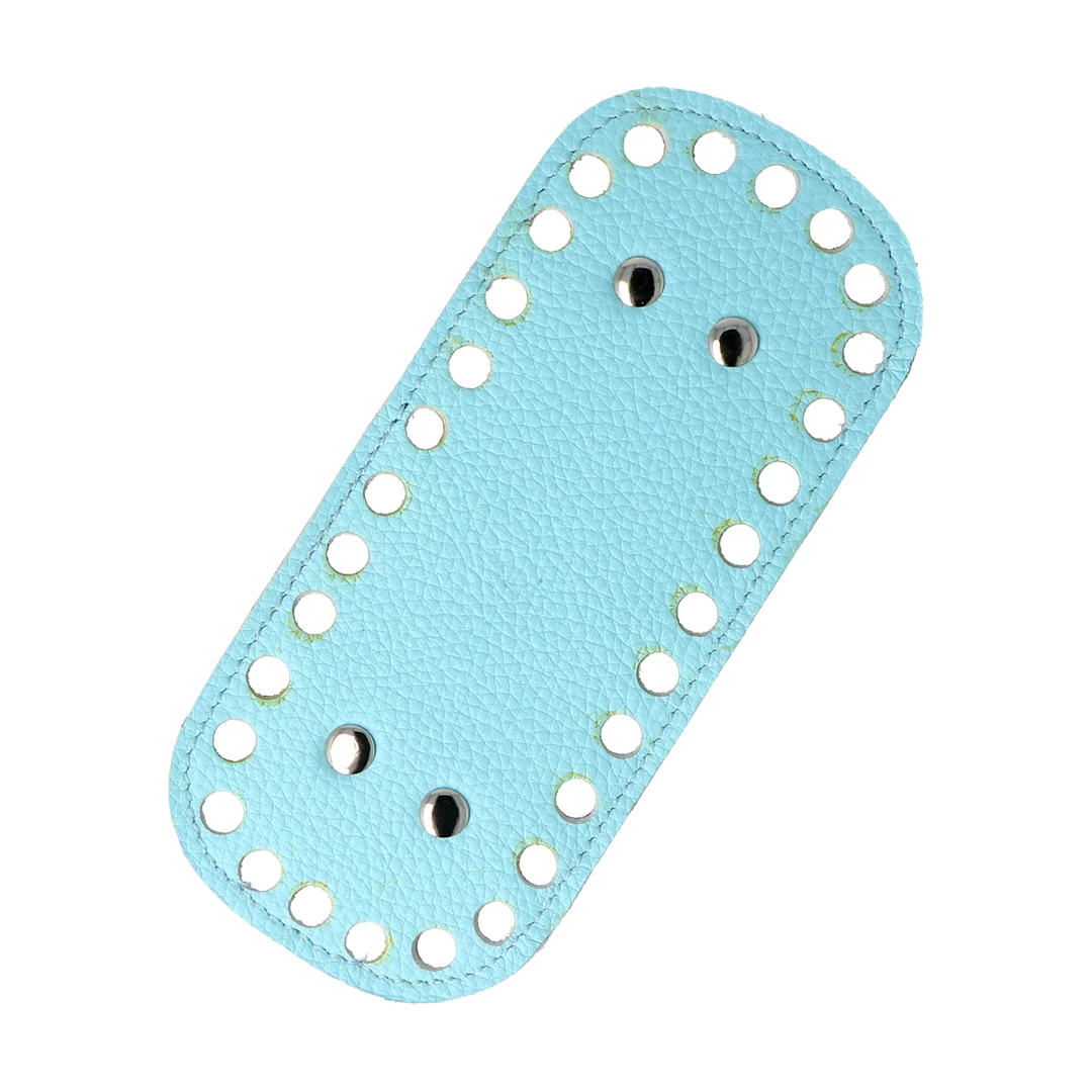 Mini bőr táskaalj - Égszínkék 7*15cm