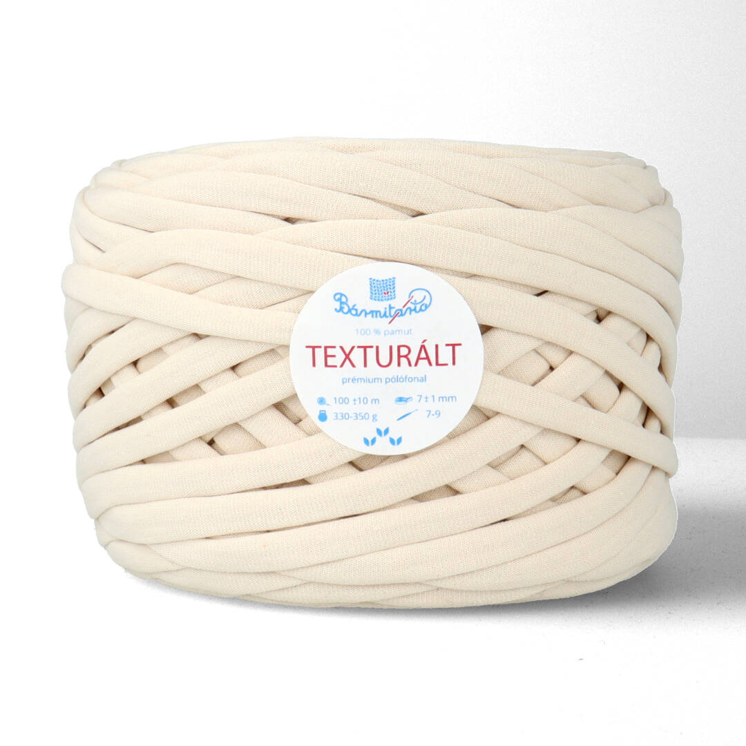 Texturált prémium pólófonal - homok
