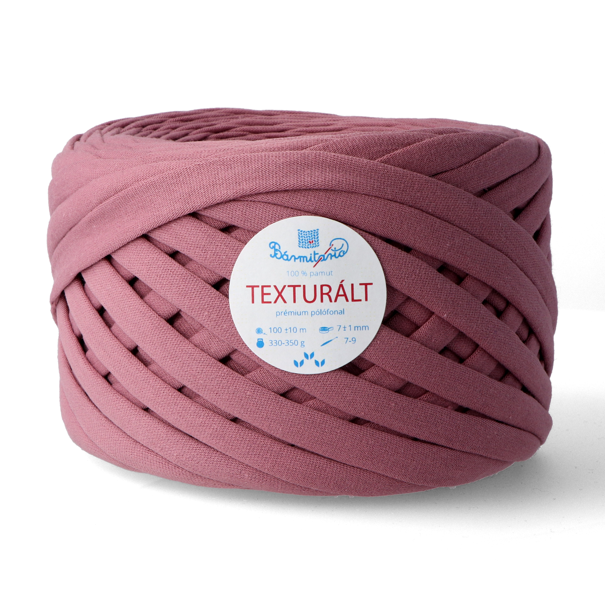 Texturált prémium pólófonal - mályva