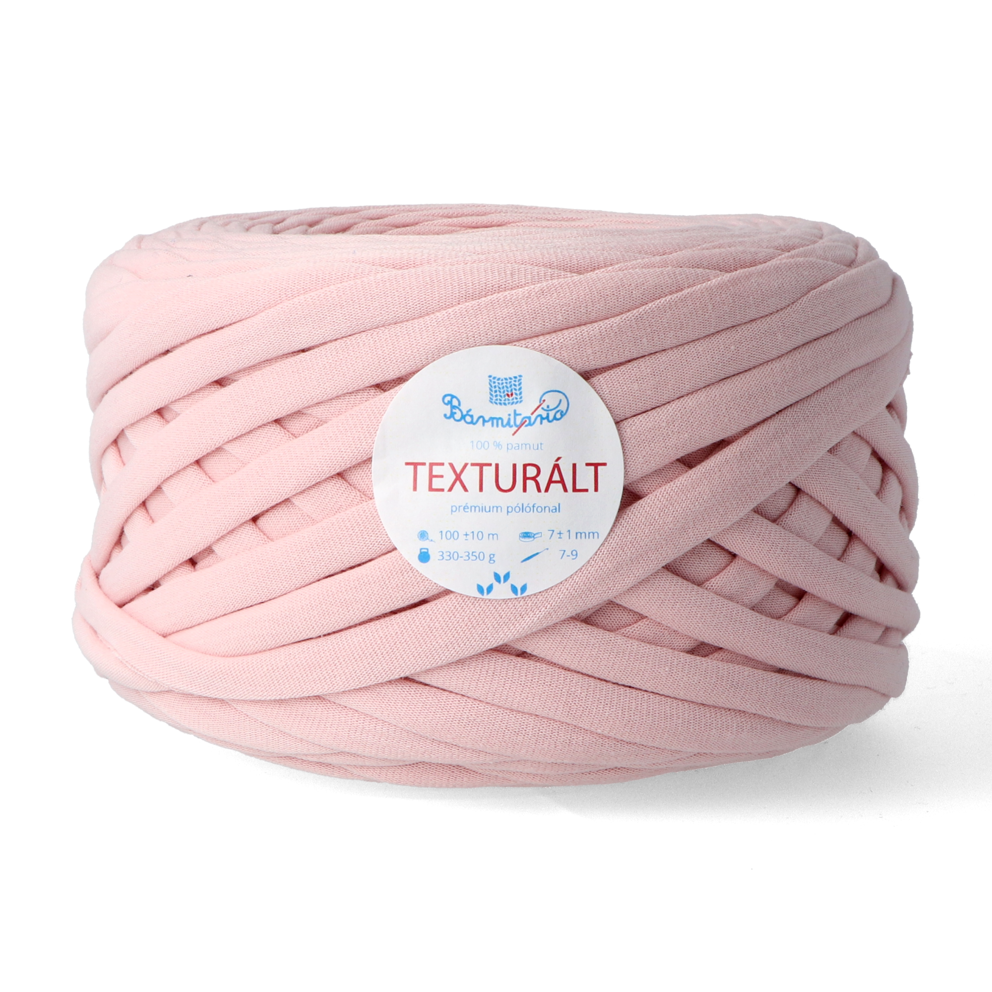 Texturált prémium pólófonal - púder